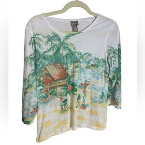 Chico's Tropical Print Top